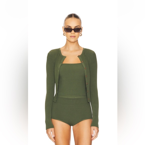 Lovers and Friends Limor Cardigan in Green - Picture 2 of 8